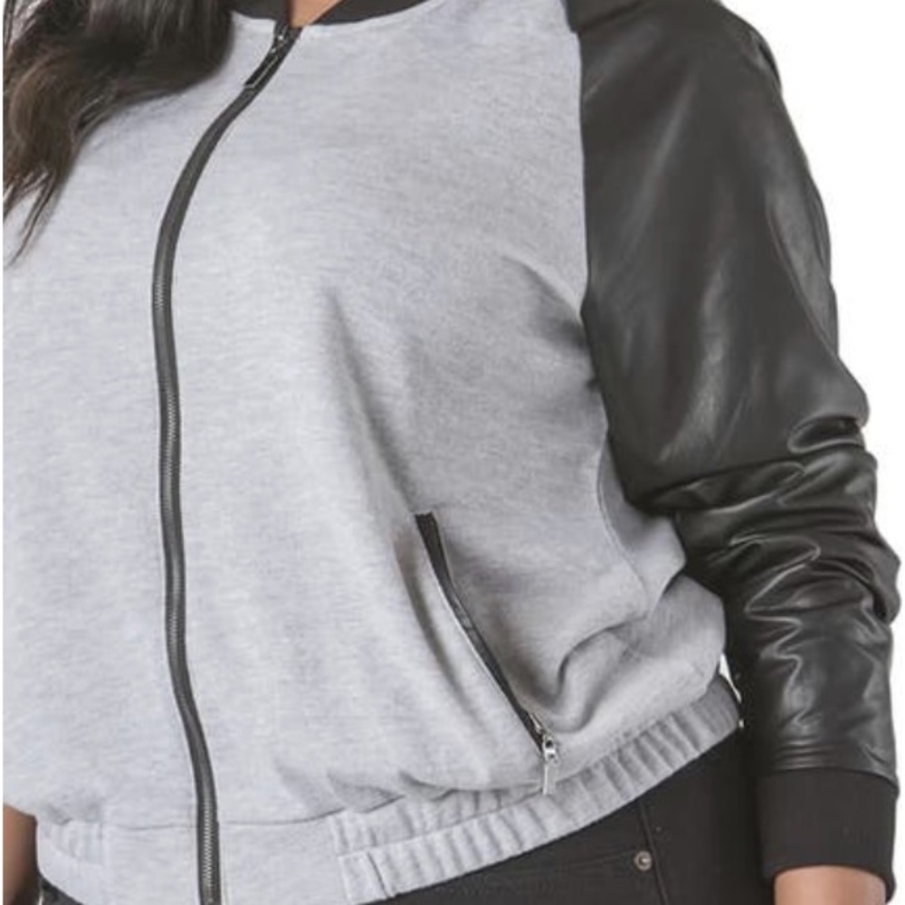 Poetic Justice Bomber Jacket Size 1X - Picture 3 of 10
